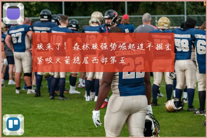 狼来了！森林狼强势崛起追平掘金紧咬火箭稳居西部第五